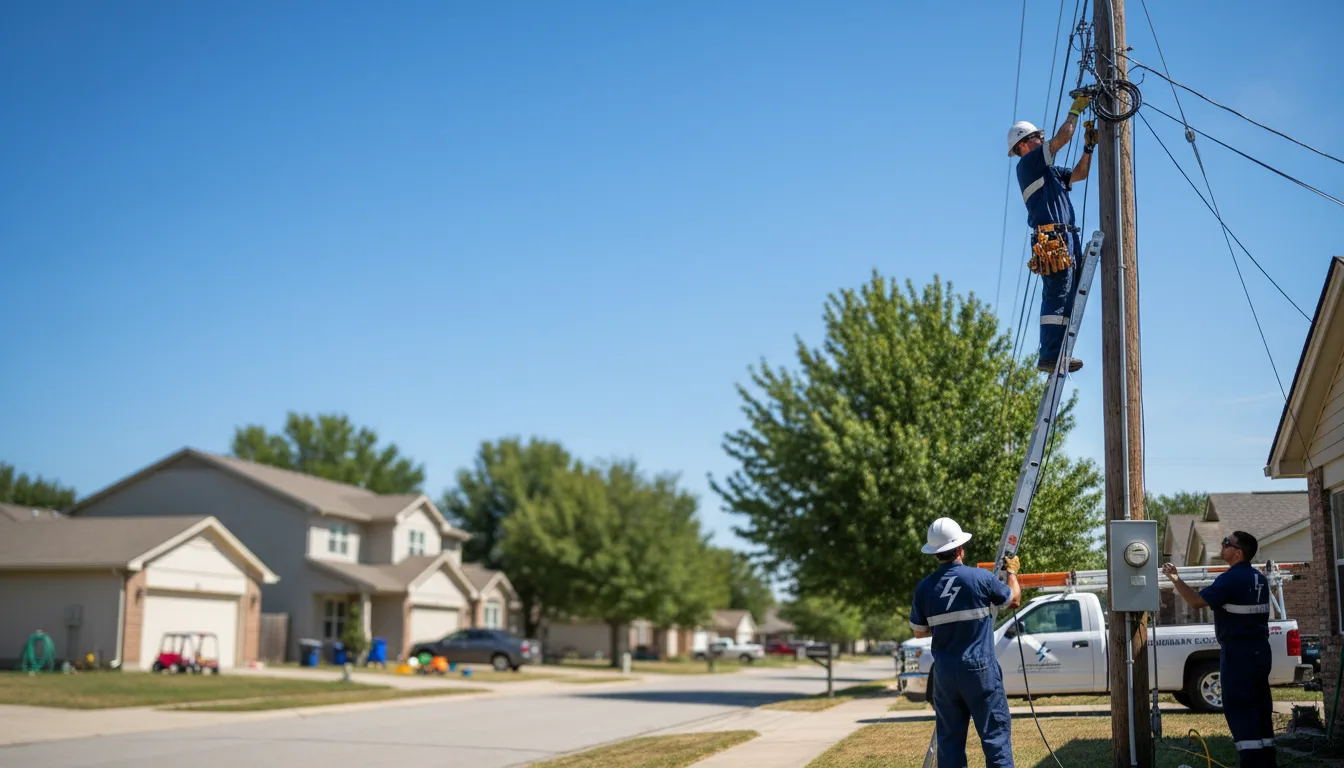 Residential electrician providing installation services in Elma, WA